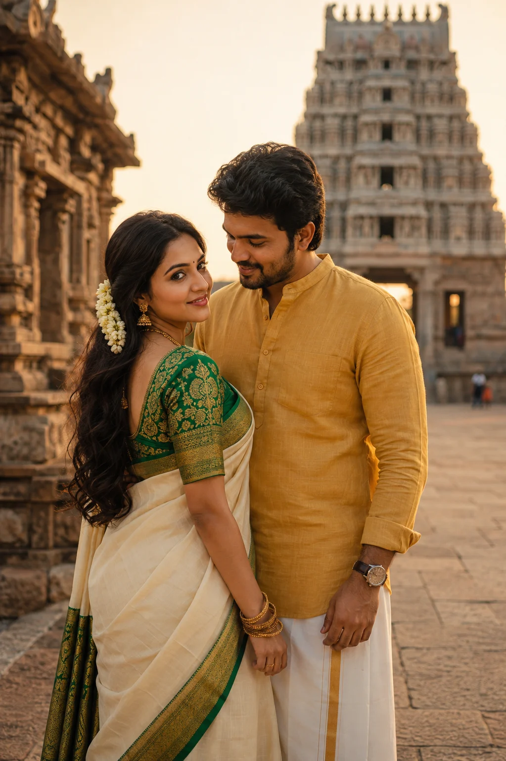 South Indian  Couple Portrait