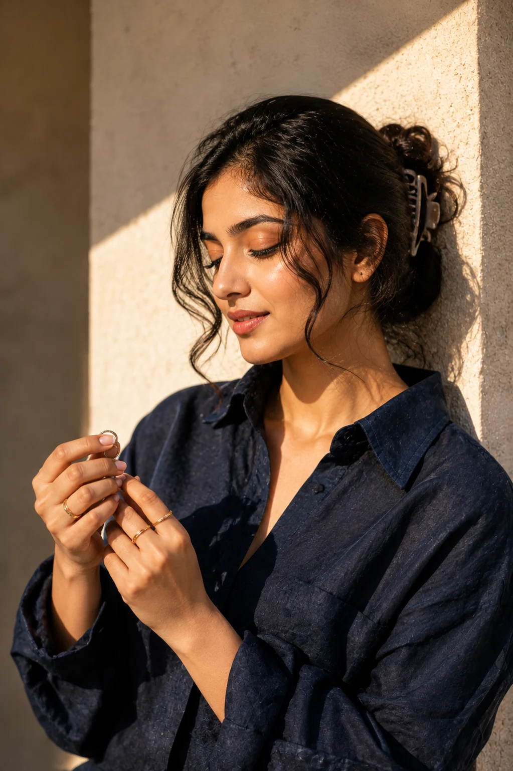Golden Hour Beauty Portrait of a Young Woman