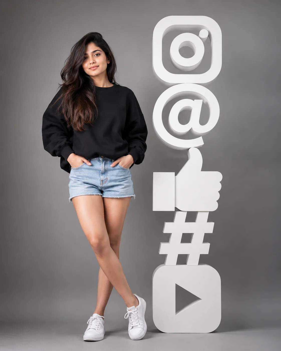 "A Modern Social Media Icon Portrait"