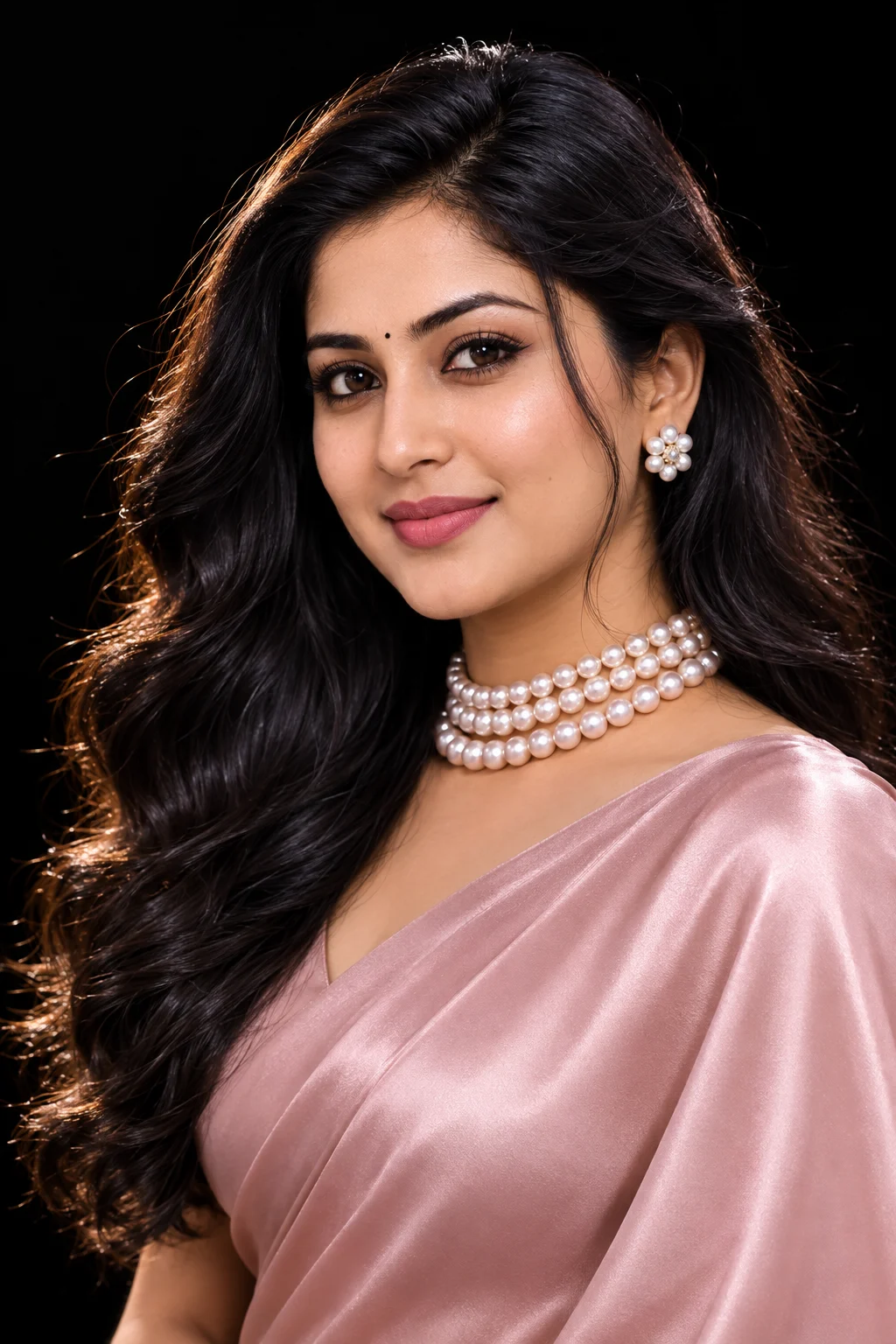 Luxury Pearl Beauty Portrait