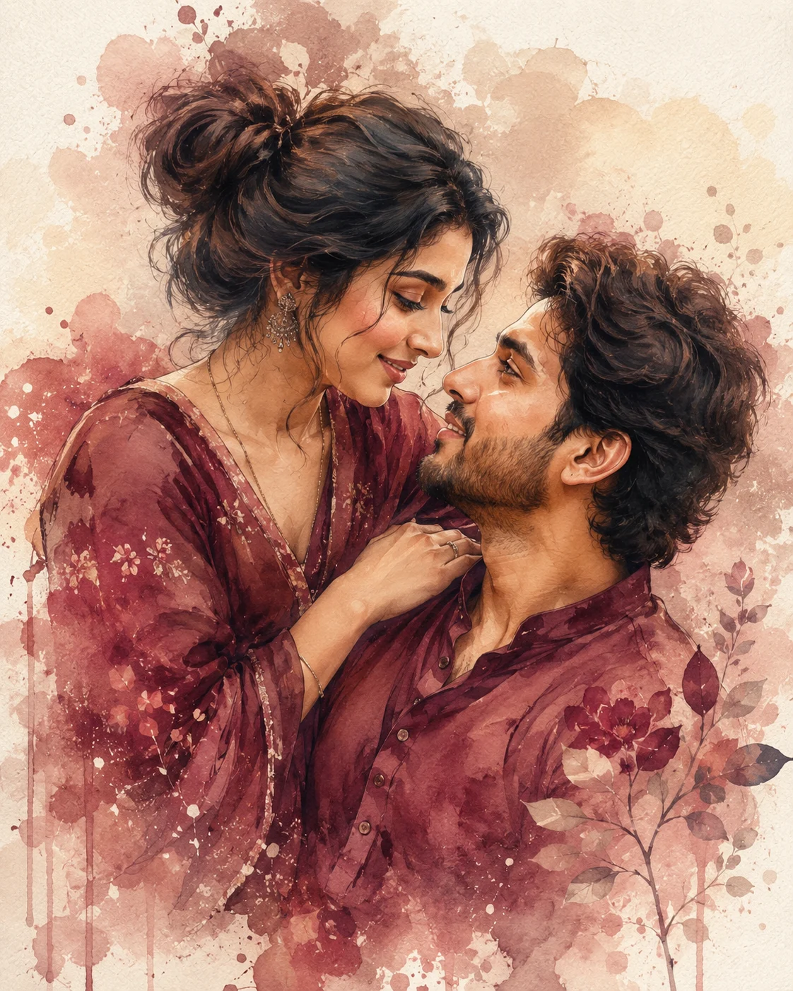 "A Love Painted in Watercolors"
