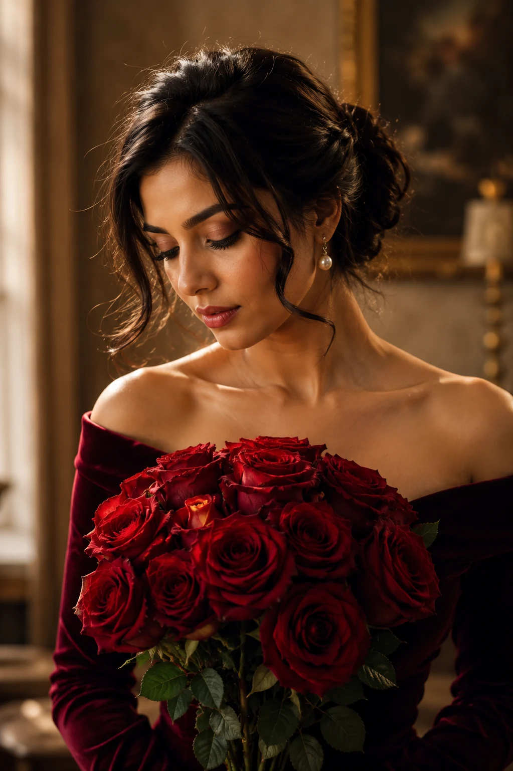 "Crimson Roses & Timeless Elegance"