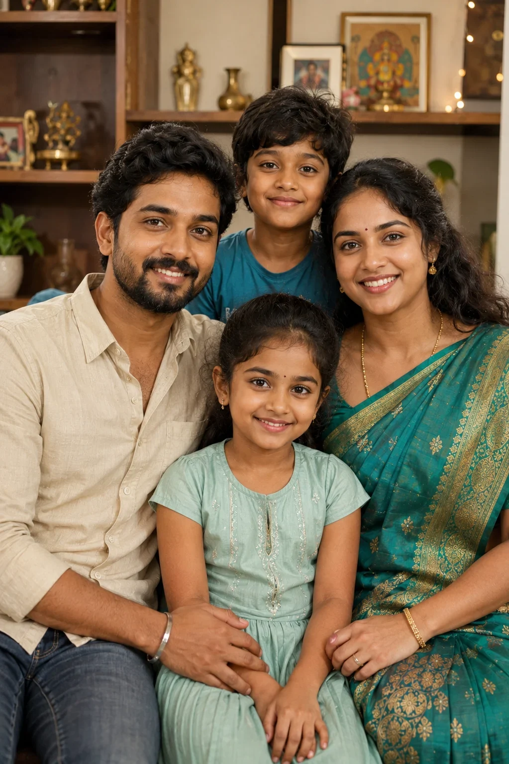 "Home Filled with Love – A Beautiful Family Portrait"