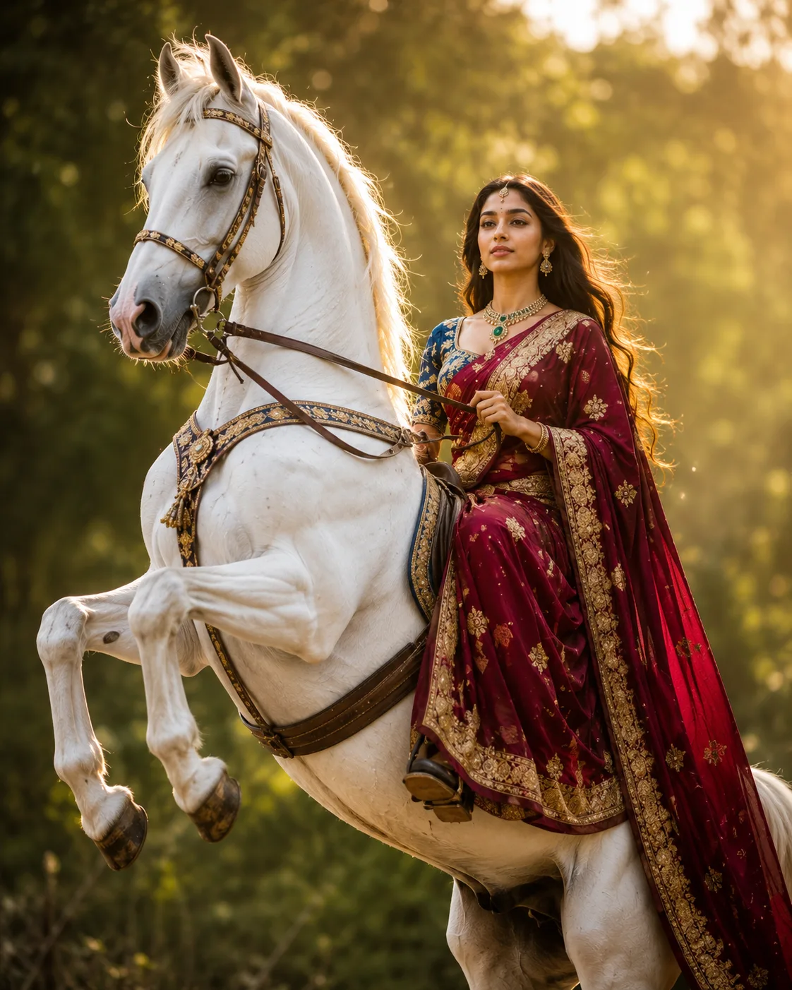 "Royal Grace: The Queen and Her White Stallion"