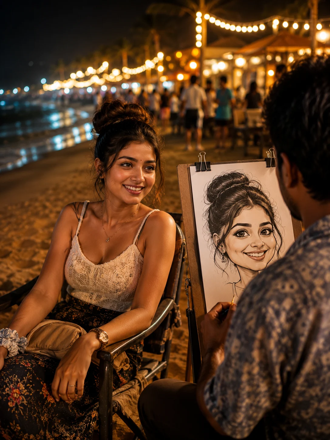 "Some artists draw faces, but the best ones capture smiles and memories."
