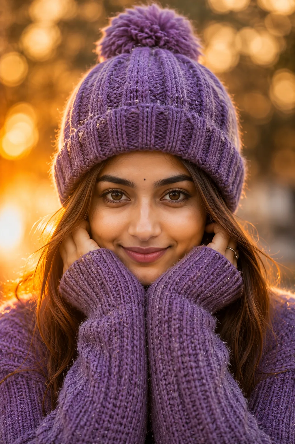 “Winter Glow in Violet”