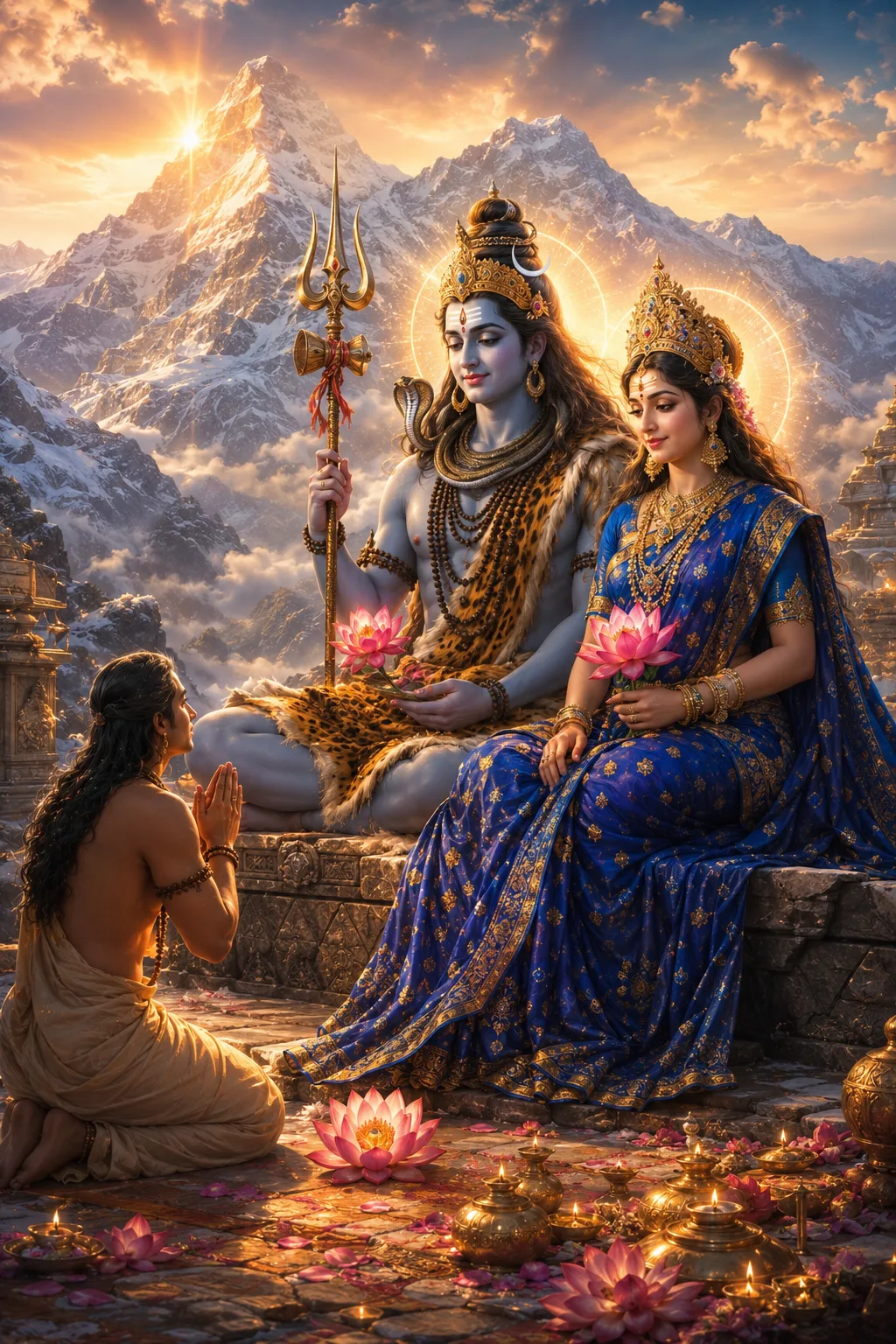 "Divine Blessings at the Abode of Shiva & Parvati"