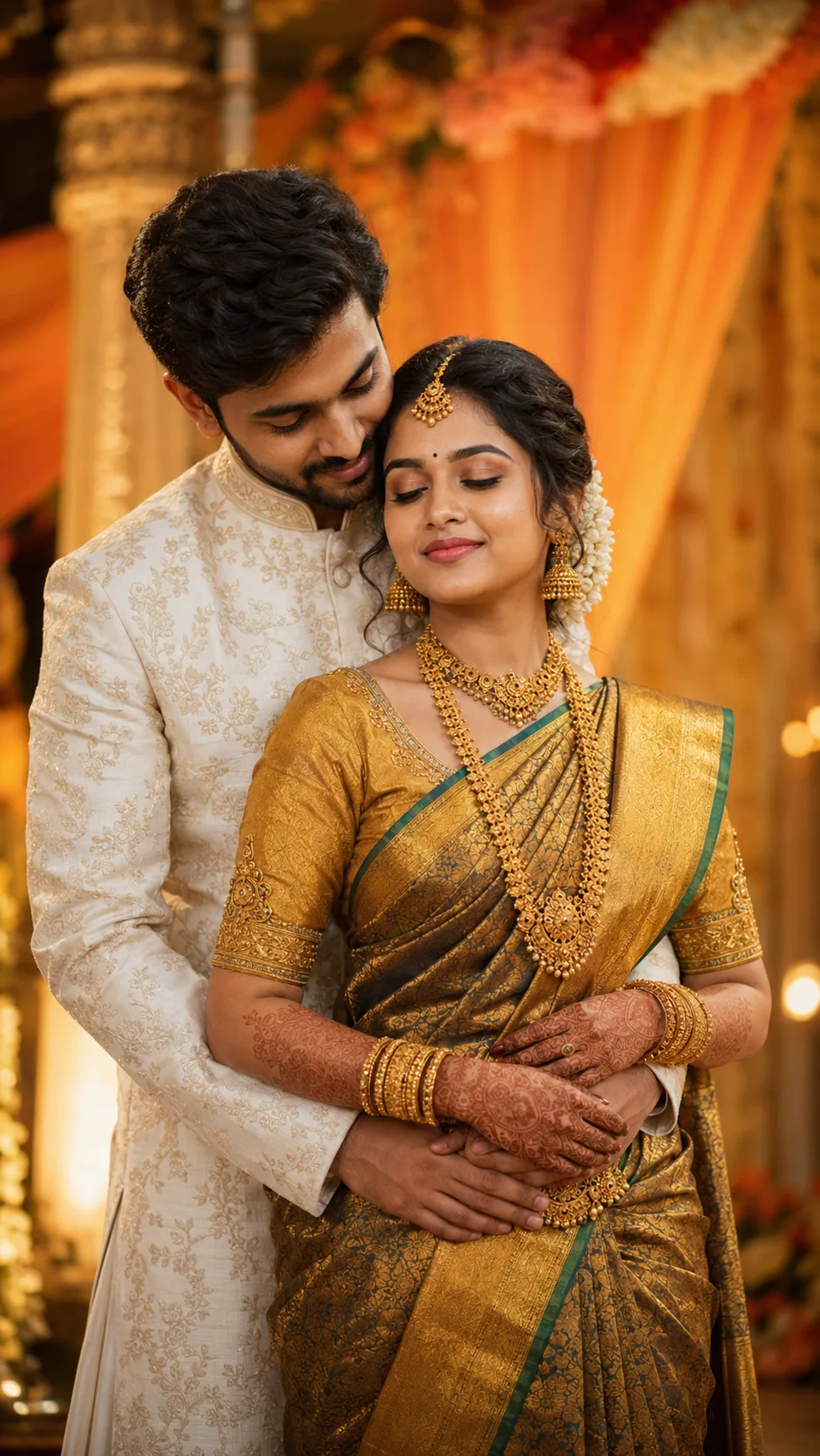 "Forever Begins Here – A Royal South Indian Wedding Moment"