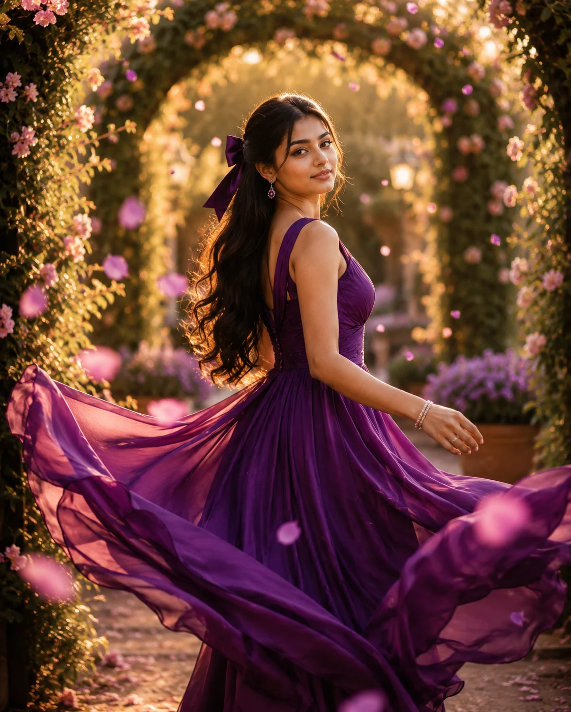 "A Dreamy Garden Portrait in Bloom"