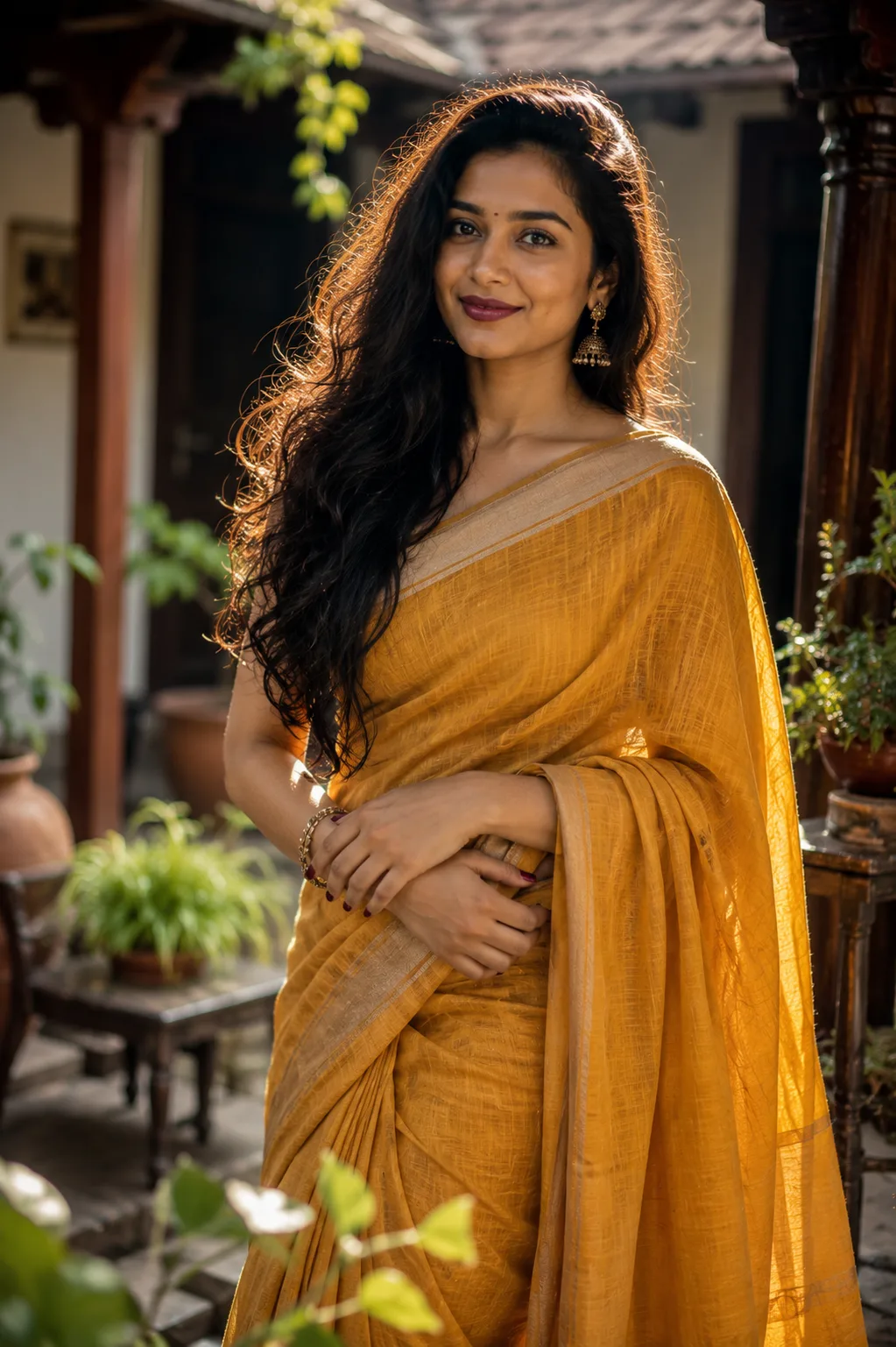 "The Timeless Charm of a Yellow Saree"