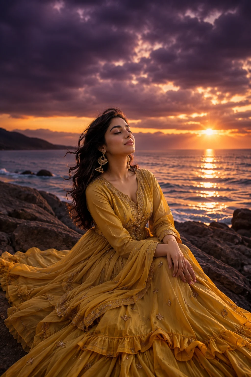 "A Sunset Symphony by the Sea"