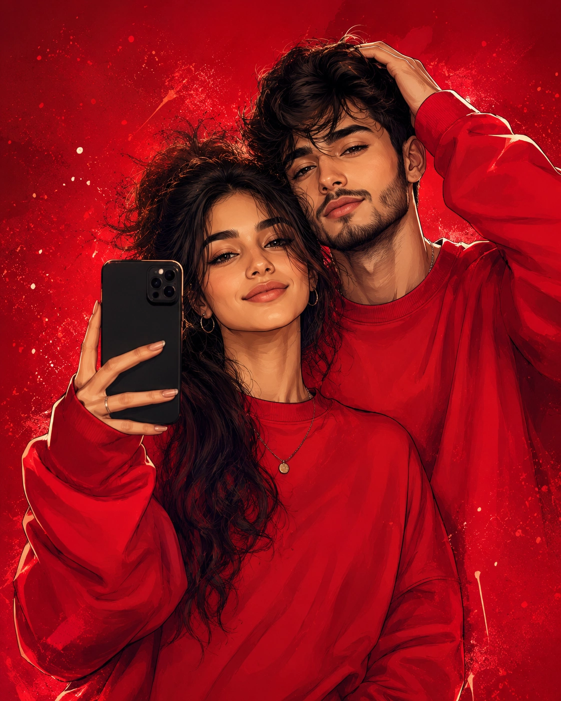 "Matching hearts, matching vibes, and memories worth capturing"